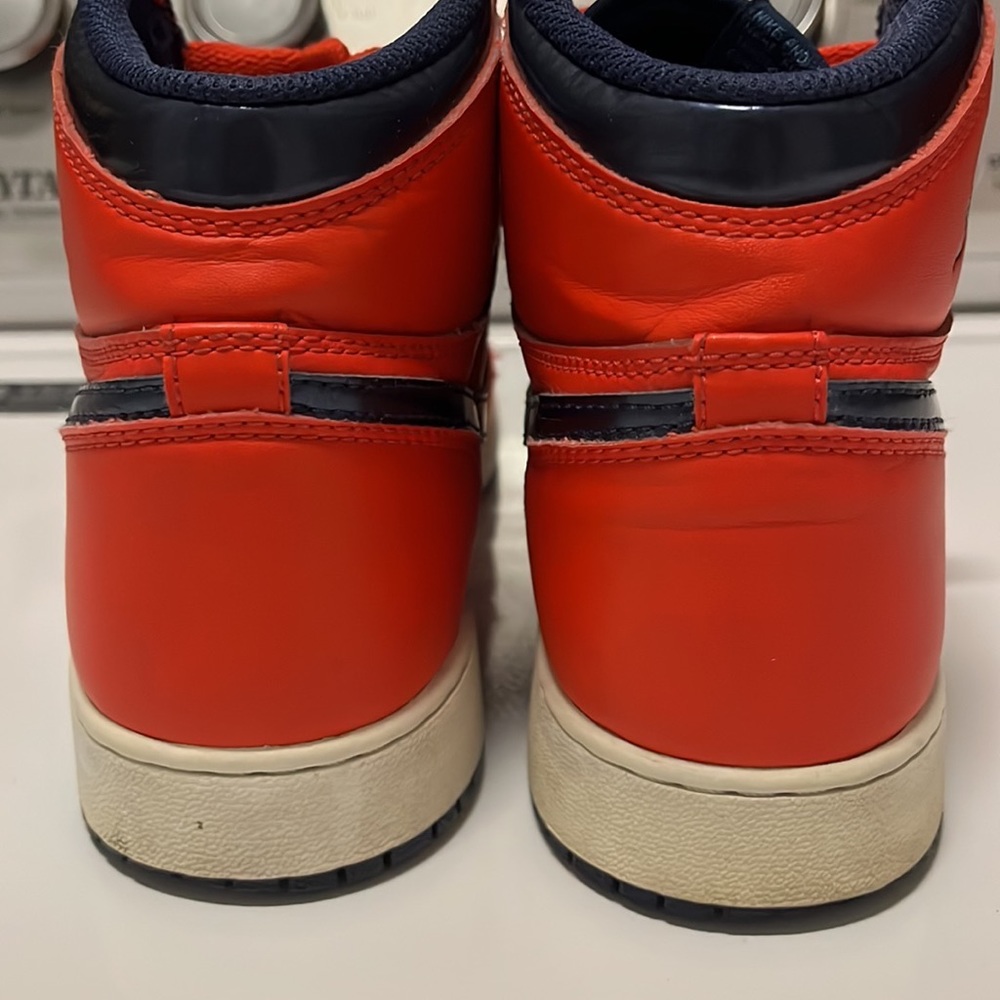 high top red air jordans